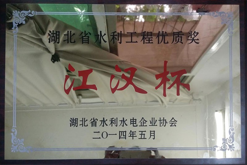 2014年湖北水利工程優(yōu)質(zhì)獎“漢江杯”
